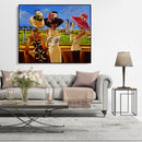 Painting By Numbers Kit DIY Gossip Women Canvas Oil Art Picture Home Decor