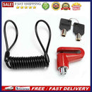 Anti-Theft Disc Brakes Lock w/ Steel Wire for M365 Scooter (Black+Red)