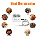 Digital BBQ Thermometer Cooking Steel Probe Food Temperature Kitchen