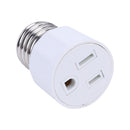E27 Socket to Regular US Outlet, Adapter Converter, 3-Pin Light Plug-S