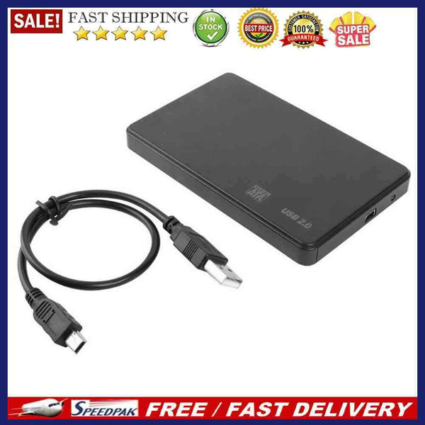 Plastic 3TB USB 2.0/3.0 Hard Disk Enclosure 2.5 inch SATA SSD HDD Mobile Case