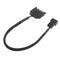 2pcs Sleeved SATA 15Pin to Small 4Pin Fan Power Adapter Extension Cable