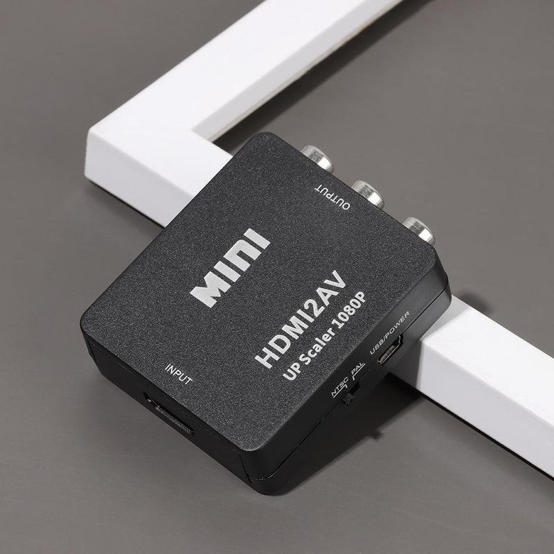 Durable Mini 1080P AV Scart Converter Adapter Connector HDMI to 3 RCA CVBS
