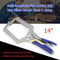 Multi-functional Flat Locking Grip Vise ?Pliers Carbon Steel C Clamp (14in)