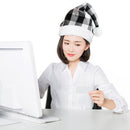 Christmas Cap Fashion Lattice Funny Christmas Hats for Family Friend Lover Gifts