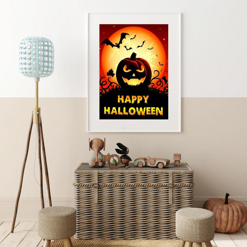 Handmade Harvest Pumpkin 5D DIY Full Round Drill Drawing Kit Diamond Painting