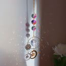 Star Moon Sun Crystal Suncatcher Lighting Accessories Curtain Home Garden Dec
