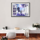 5D DIY Diamond Painting Kits Full Round Drill Outside Window Scenery Mosaic A
