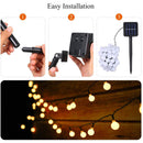 LED Solar String Lights Waterproof Crystal Balls Fairy Lamps Garden Decor Newly