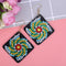 5D DIY Diamond Painting Earrings Double-sided Square Drop Earrings (RZ013) Newly