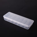 Large Travel Pill Cases Portable 7-Day Medicine Box Tablet Container(Clear)
