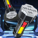 Five-nuclear Explosion Led Flashlights Strong Lights Rechargeable Super Brights