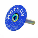MTB Bike Headset Cover w/ Screw Bicycle Fork Tube Stem Cap Covers (Blue) Newly