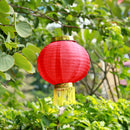 2pcs Round Chinese Lanterns Hanging Wedding Birthday Party Decor (A Red) Newly