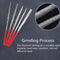 5pcs Needle Files Set for Metal Glass Stone Jewelry Wood Carving Polishing Newly