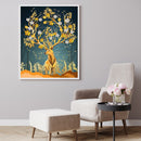 Golden Deer Oil Paint By Numbers Kit DIY Home Decoration Gift Wall Art Pictur