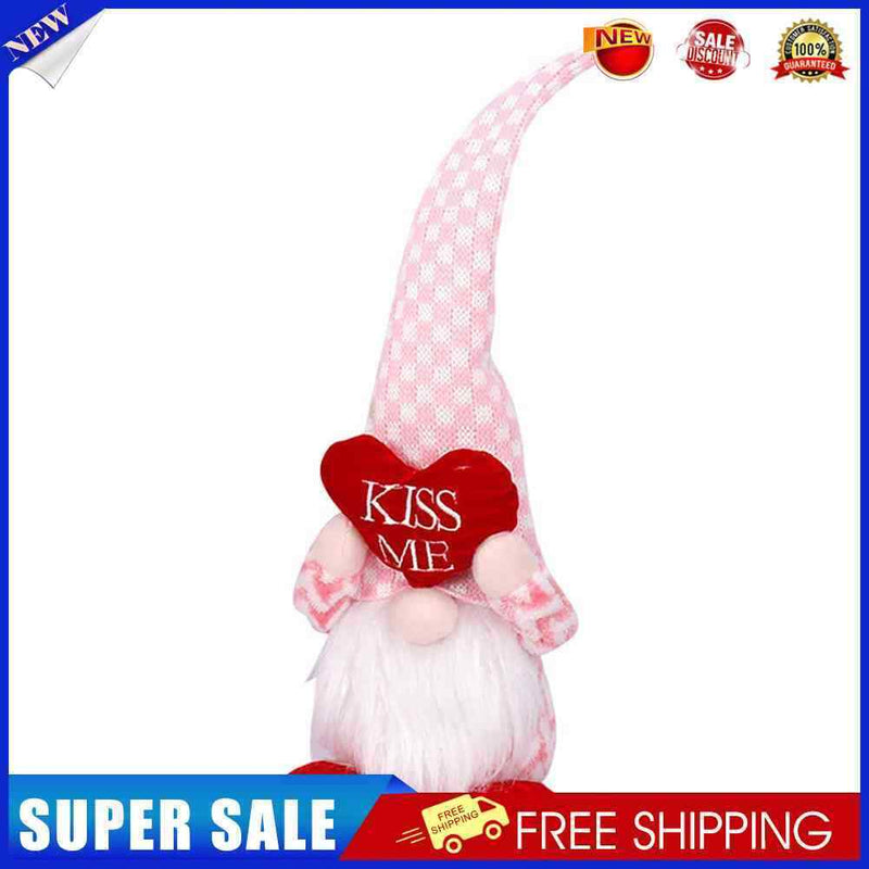 Valentines Day Gnomes - Cute Plush Love Faceless Gnomes for Party (A Male)