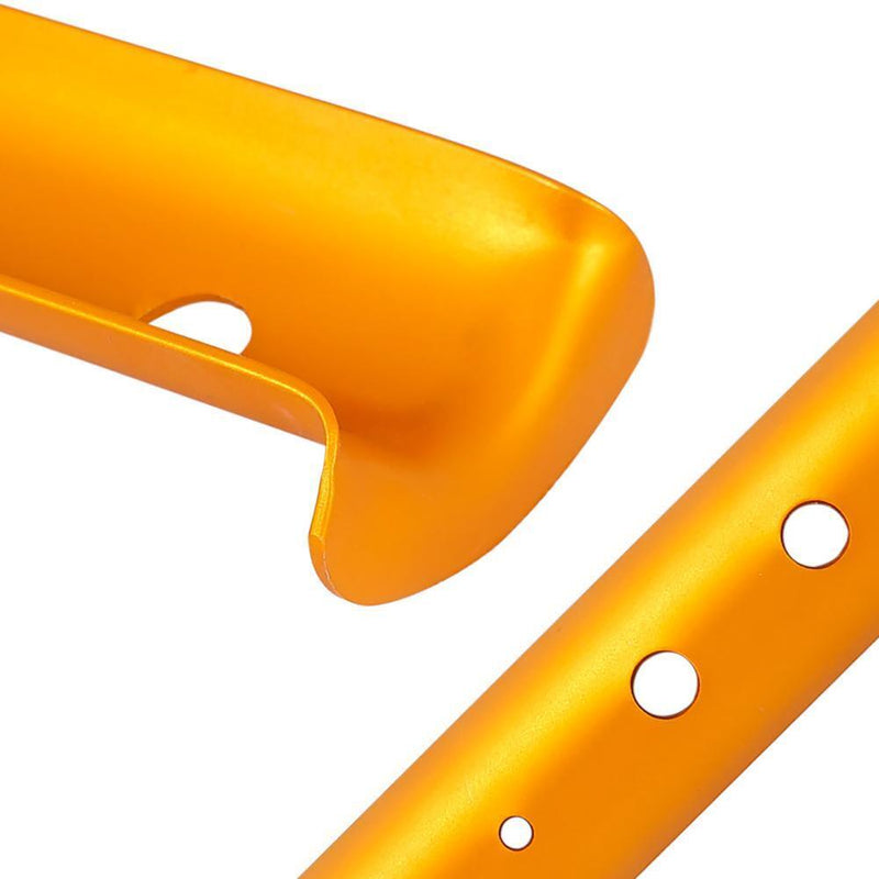 Snow & Sand Tent Stakes Pegs - Aluminum Alloy U-Shaped Tent Pegs (Golden)