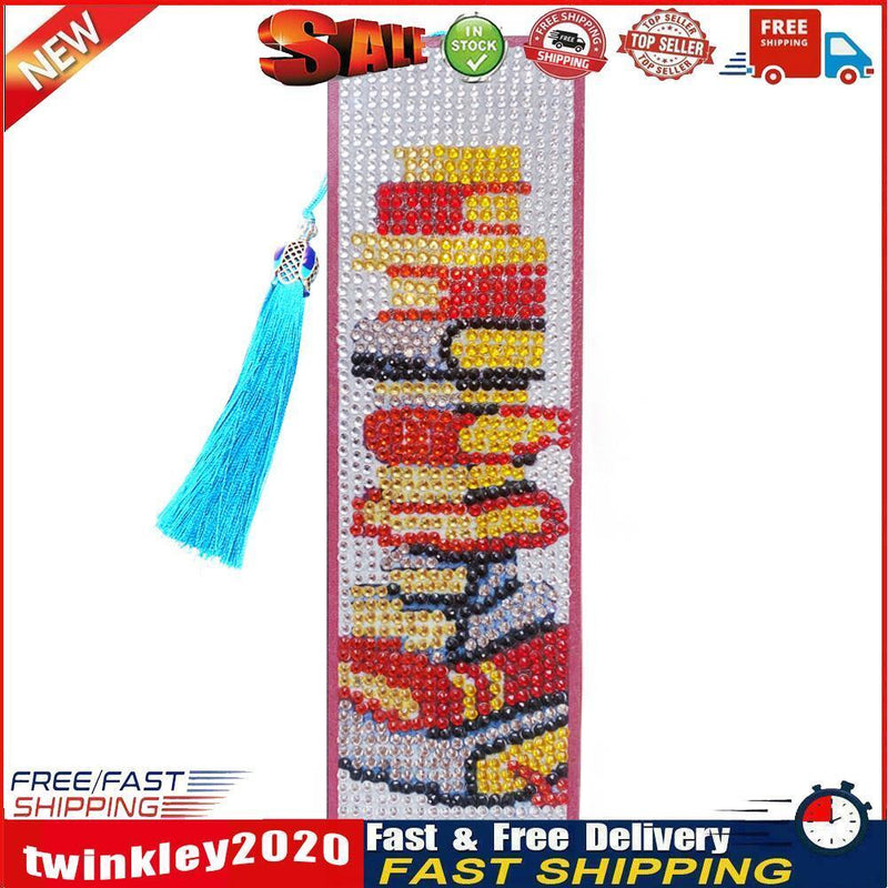 Diamond Paint Leather Bookmark Tassel Special Shape Drill Mark (S40-Book) Newly