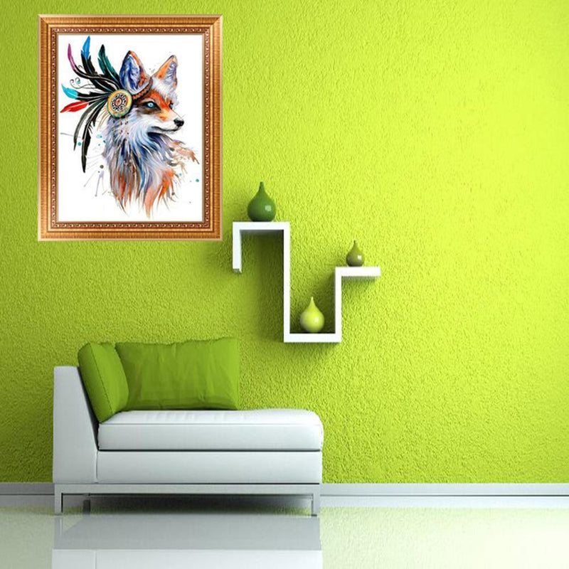 DIY 5D Diamond Embroidery Painting Fox Cross Stitch Craft Home Decor
