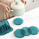 Coaster Storage Rack Silicone Mold DIY Tabletop Placemat Pads Trays Mould Newly