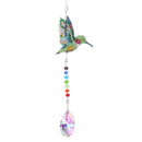 Crystal Diamond Angel Tears Catching Light Hanging Wind Chimes Decor (A)