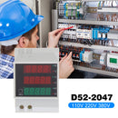 D52-2047 Din Rail Watt Meter Ammeter Voltage Current Voltmeter (AC200-450V)