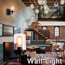Hardwire Wall Sconce with Seeded Glass Shade Edison Wall Light Fixtures