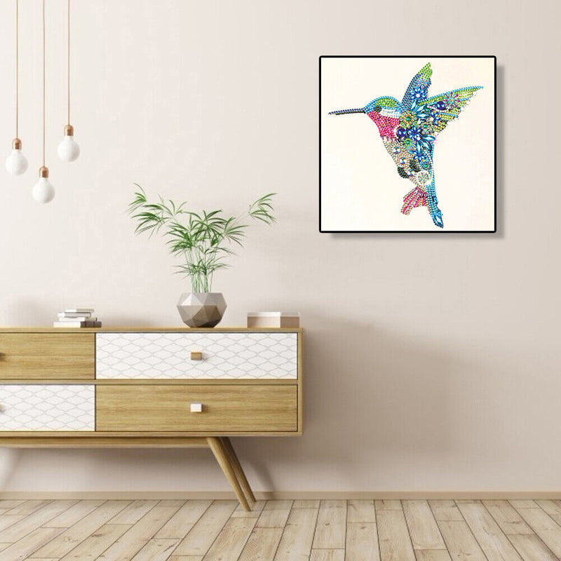 5D Partial Special Shaped Diamond Painting Hummingbird Poster Kit (UP265) Newly