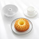 Silicone Cake Molds 6 inch Round Spiral Savoirin Pan Baking Tray (Blue A)