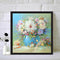 5D DIY Full Round Drill Table Flowers Cross Stitch Diamond Painting Home Decor