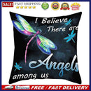 Cleanable Cartoon Dragonfly Printed Pillow Case Car Seat Sofa Art Cushion Cov