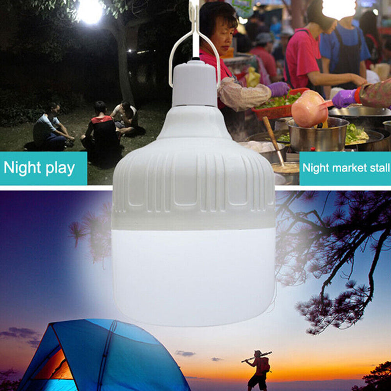 #A Outdoor Lantern Bulb USB LED Emergency Lights Portable Camping Fishing Tent L