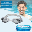 UV Protection Swimming Eyewear Water Sports Anti-fog Goggles with Storage Bag