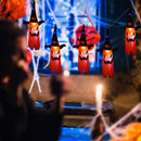 Halloween Glowing Wizard Light Safe LED Ghost String Lantern 5 in 1 Party F