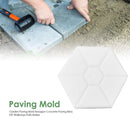Garden Paving Mold Hexagon Concrete Paving Brick DIY Walkways Path Maker Mould