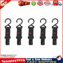 5pcs Portable Camping Rope Buckle Outdoor S-shaped Hook Tent Pole Hook (L) Newly