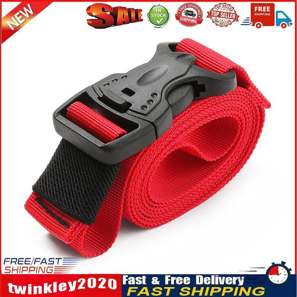 Nylon Cargo Strap Luggage Belt Outdoor Camp Quick Release Buckle (100cm) Newly