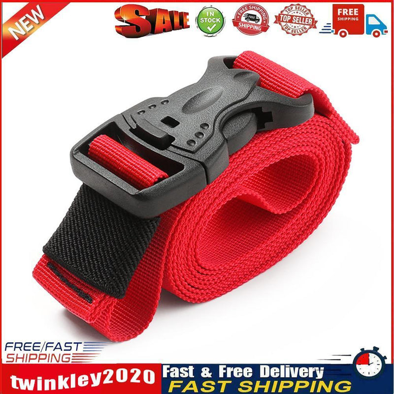 Nylon Cargo Strap Luggage Belt Outdoor Camp Quick Release Buckle (100cm) Newly
