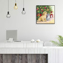 Christmas Cat Dog Pattern Acrylic Drawing DIY Oil Paint by Numbers Home Dec