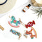 4pcs DIY Full Drill Special Shaped Diamond Painting Horse Candy Keychains Newly