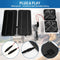 #A 20W 12V Solar Panel Fan Kit Dual Exhaust Cooler for Greenhouse Sheds RV Cooli