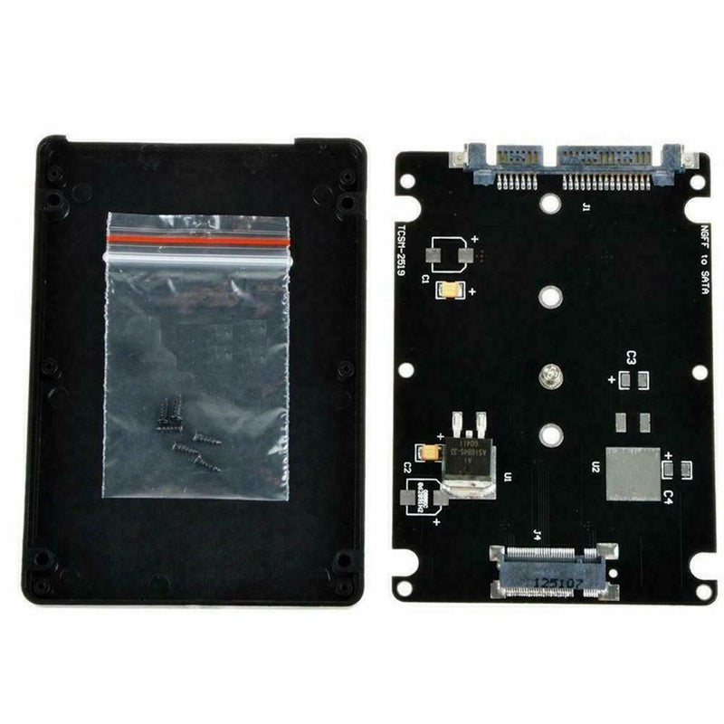 M.2 NGFF to 2.5" SATA 3 Adapter Card Enclosure Hard Disk w/ Converter U8Q9