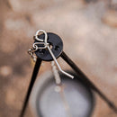 Mountainhiker Camping Picnic Grill Hanging Pots Outdoor Tripod Kit (Black)