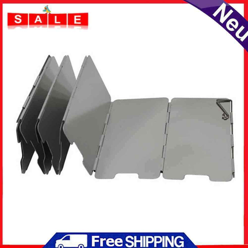 9 plate windscreen for camping stove gas stove aluminum heat protection faltba