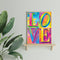 Oil Paint By Numbers Word Of Love Coloring Picture Digital Drawing L270