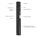 Handheld Portable Image Document Scanner A4 900DPI JPEG/PDF Scanner (Black)