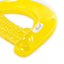 Inflatable Water Hammock Lounge Pool Floating Chair w/ Cup Holder (Yellow) Newly