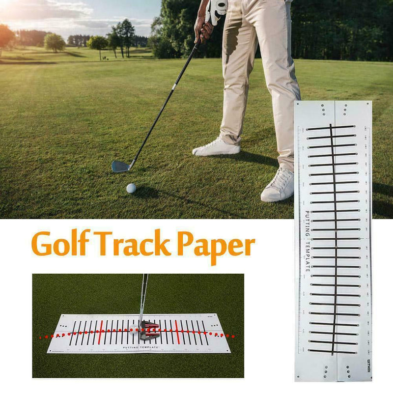 Practice Swing Training Paper Labels Golf Putting Practice White Track X3D5