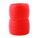 1 Pair Bicycle Silicone Plug Rubber Wear-resisting Handlebar Ring (Red) Newly